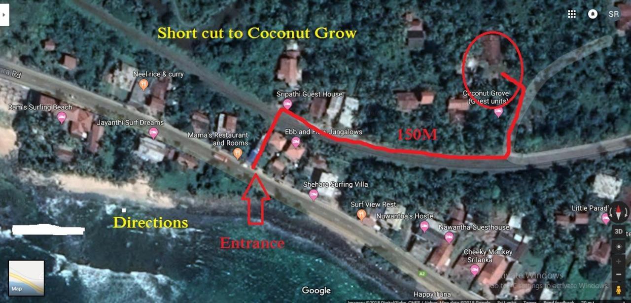 Hotel Coconut Grove - Midigama East Exterior foto